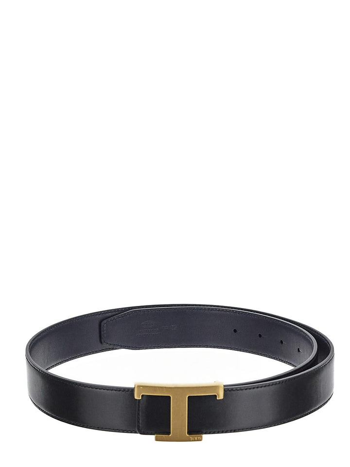 Tod'S T Timeless Reversible Belt In Leather