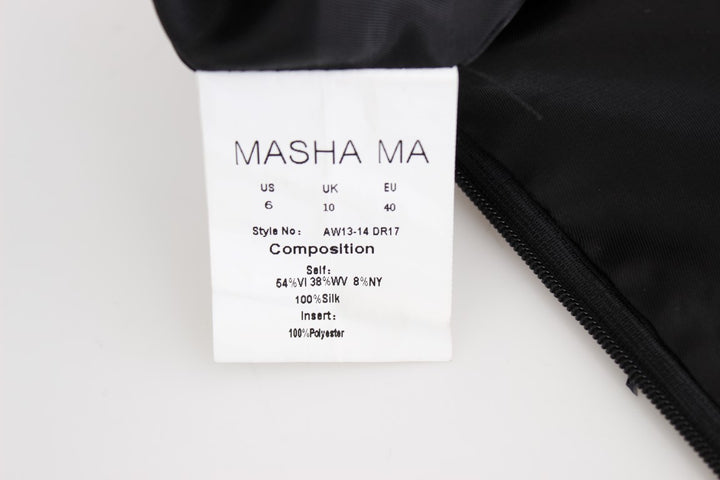 Masha Ma Elegant Strapless Black Dress