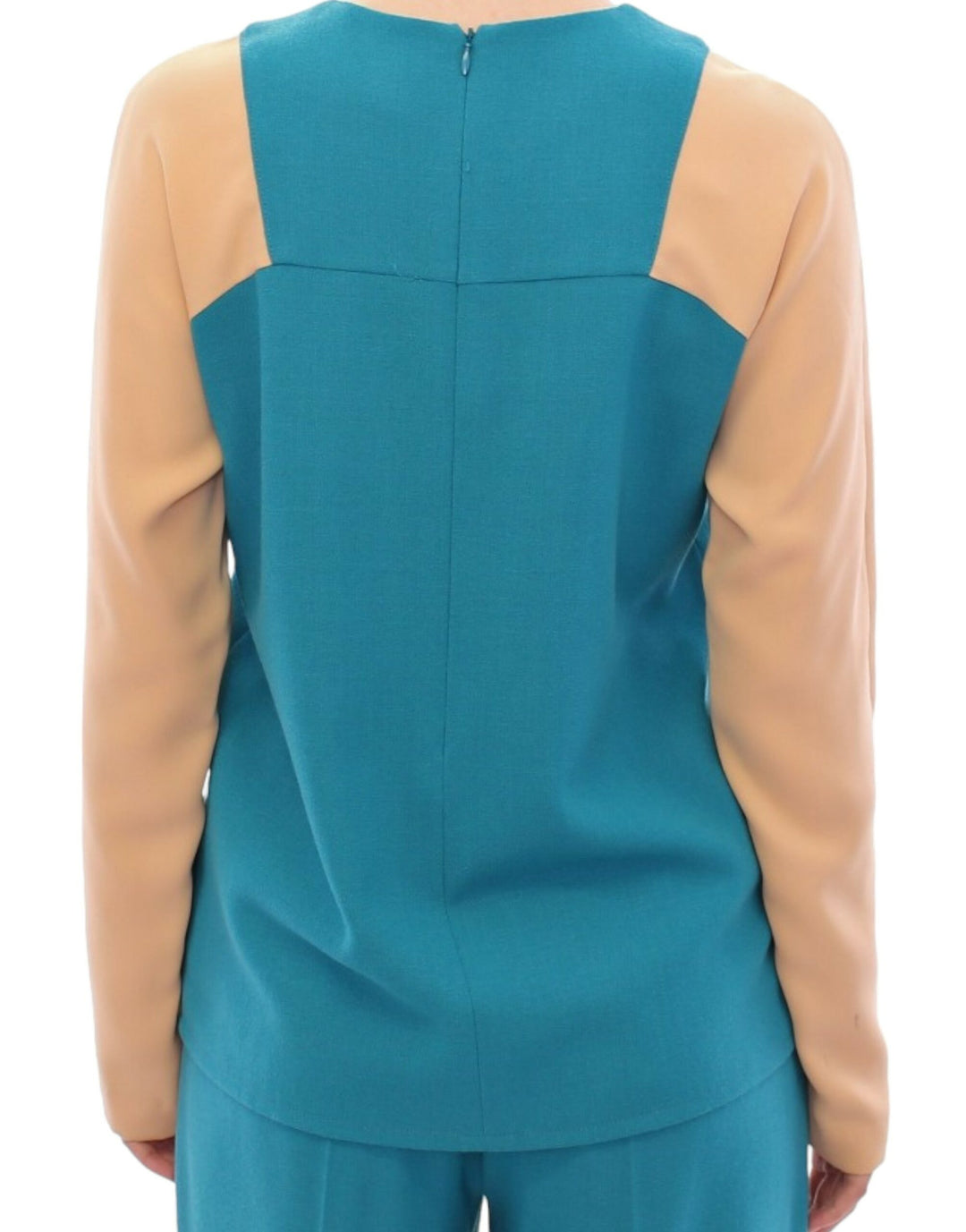 CO|TE Elegant Blue and Beige Crew-neck Sweater