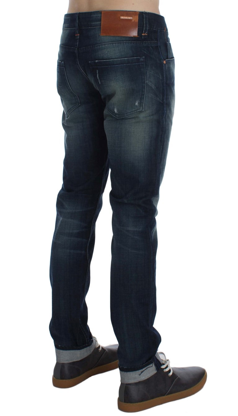 Acht Sleek Slim Fit Italian Denim Jeans