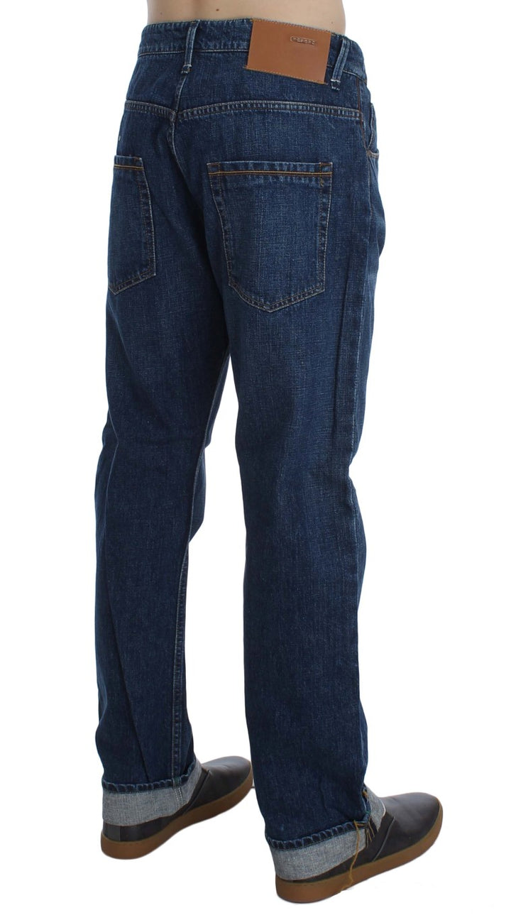 Acht Chic Baggy Loose Fit Blue Jeans for Men