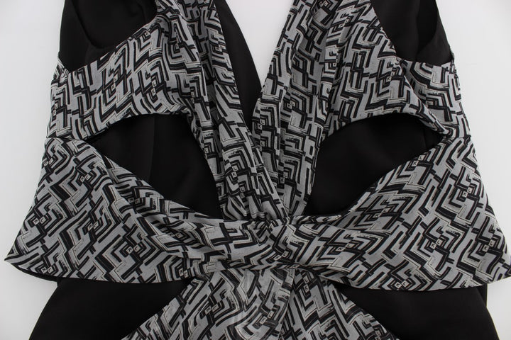 Karl Lagerfeld Elegant Silk Blouse with Logo Detailing