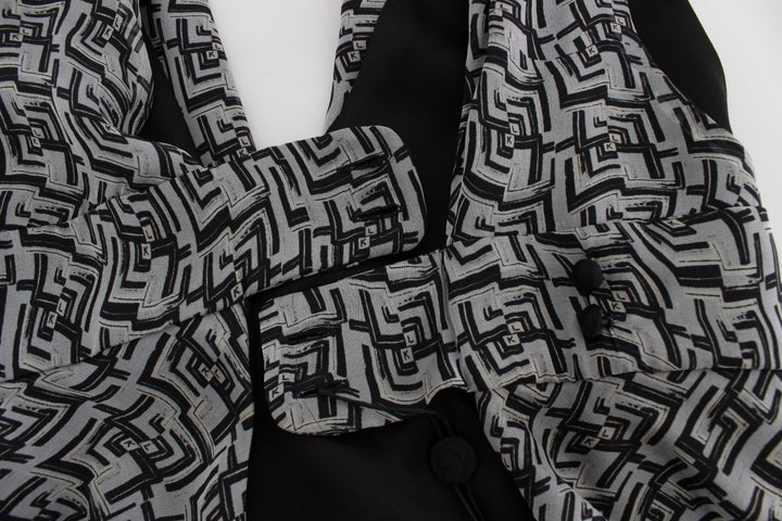 Karl Lagerfeld Elegant Silk Blouse with Logo Detailing