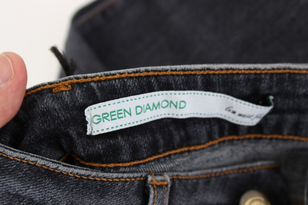 Cavalli Slim Fit Green Diamond Blue Wash Jeans