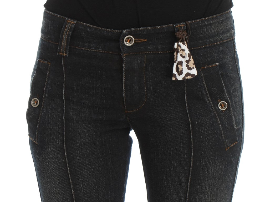 Ermanno Scervino Chic Slim Fit Italian Cotton Jeans