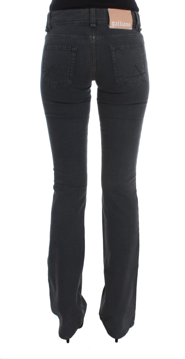 John Galliano Elegant Slim Fit Bootcut Denim Jeans