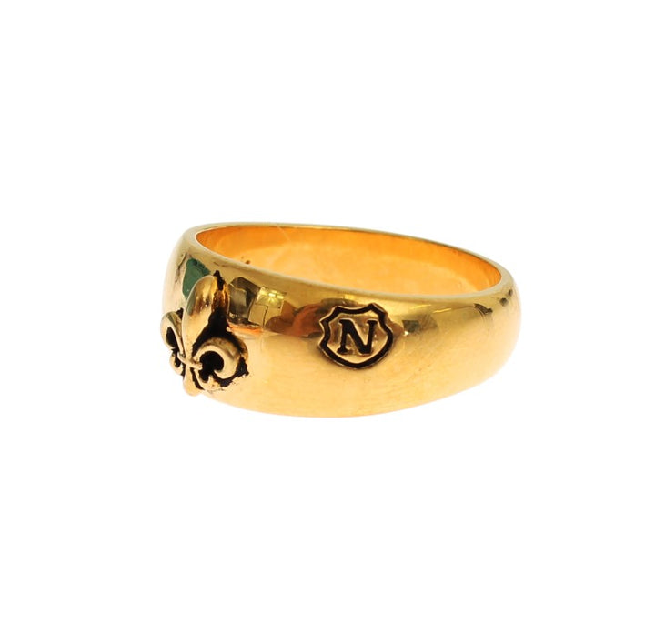 Nialaya Exclusive Gold-Plated Men's Ring