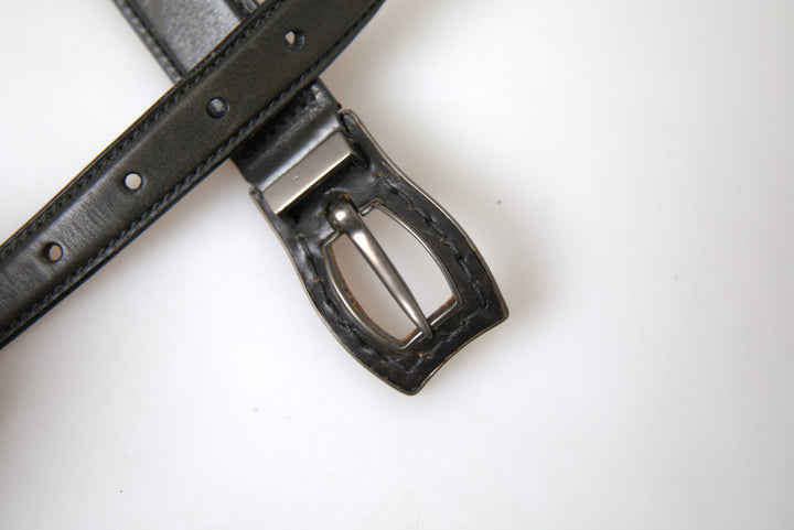 Ermanno Scervino Exquisite Italian Leather Belt with Metal Buckle