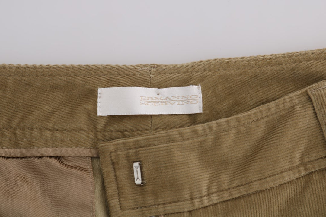 Ermanno Scervino Chic Beige Casual Pants for Sophisticated Style