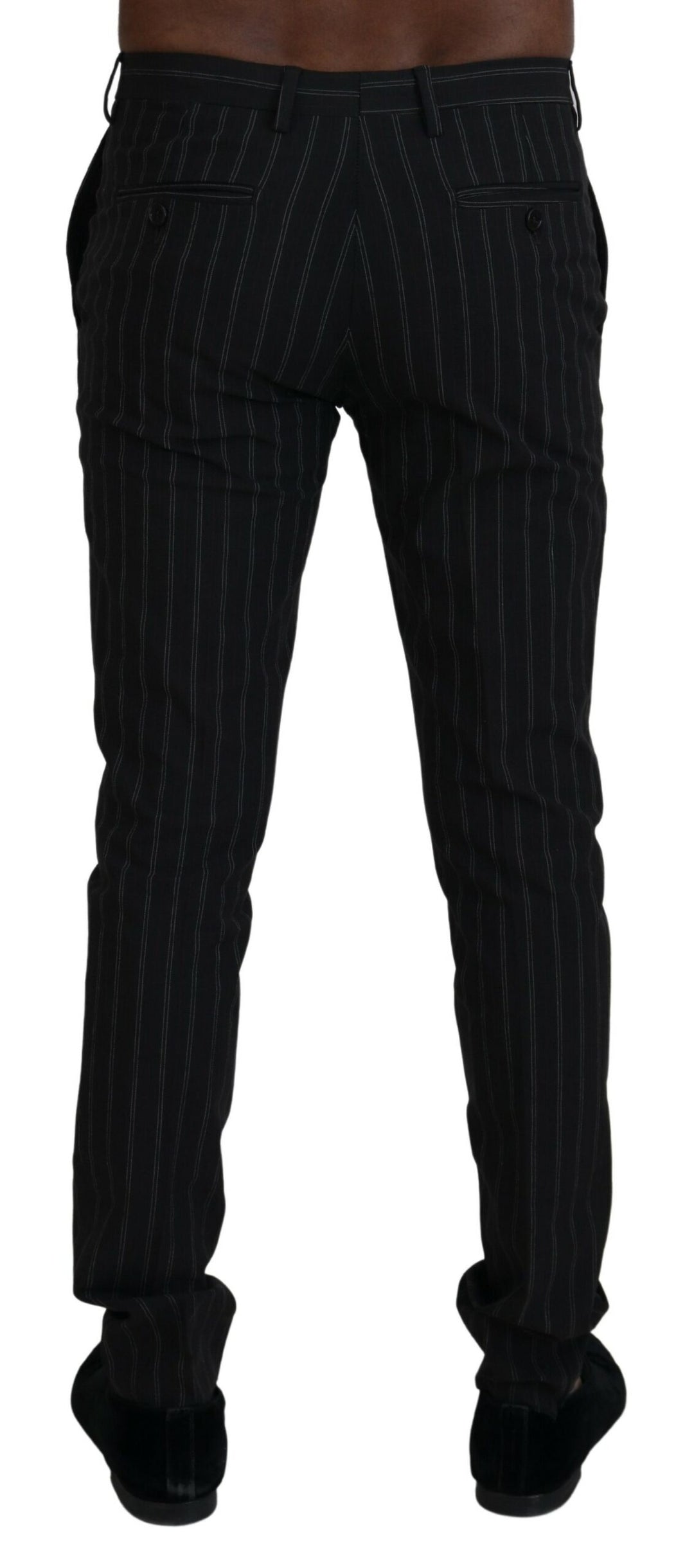BENCIVENGA Elegant Striped Viscose Dress Pants for Men