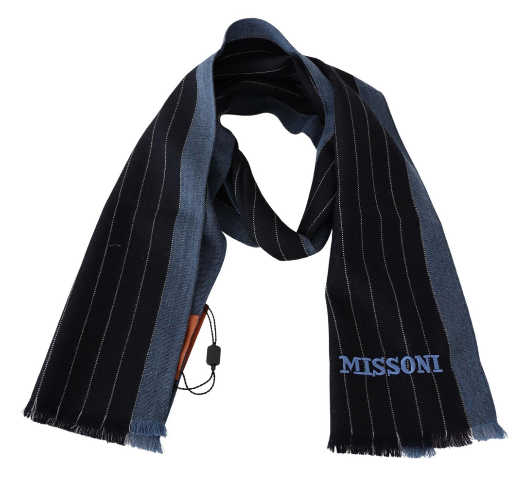 Missoni Chic Striped Wool-Silk Unisex Scarf