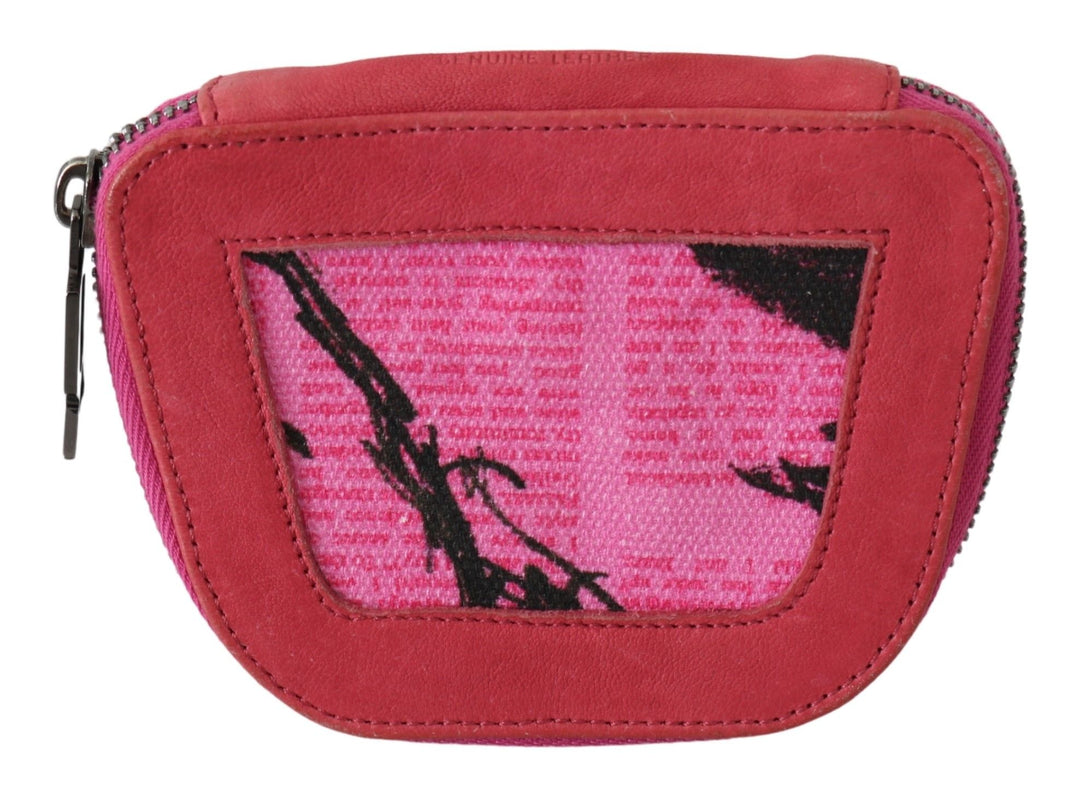 PINKO Elegant Pink Fabric Coin Wallet