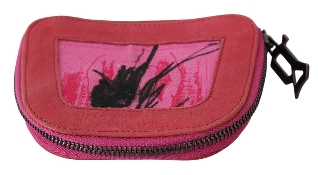 PINKO Elegant Pink Fabric Coin Wallet