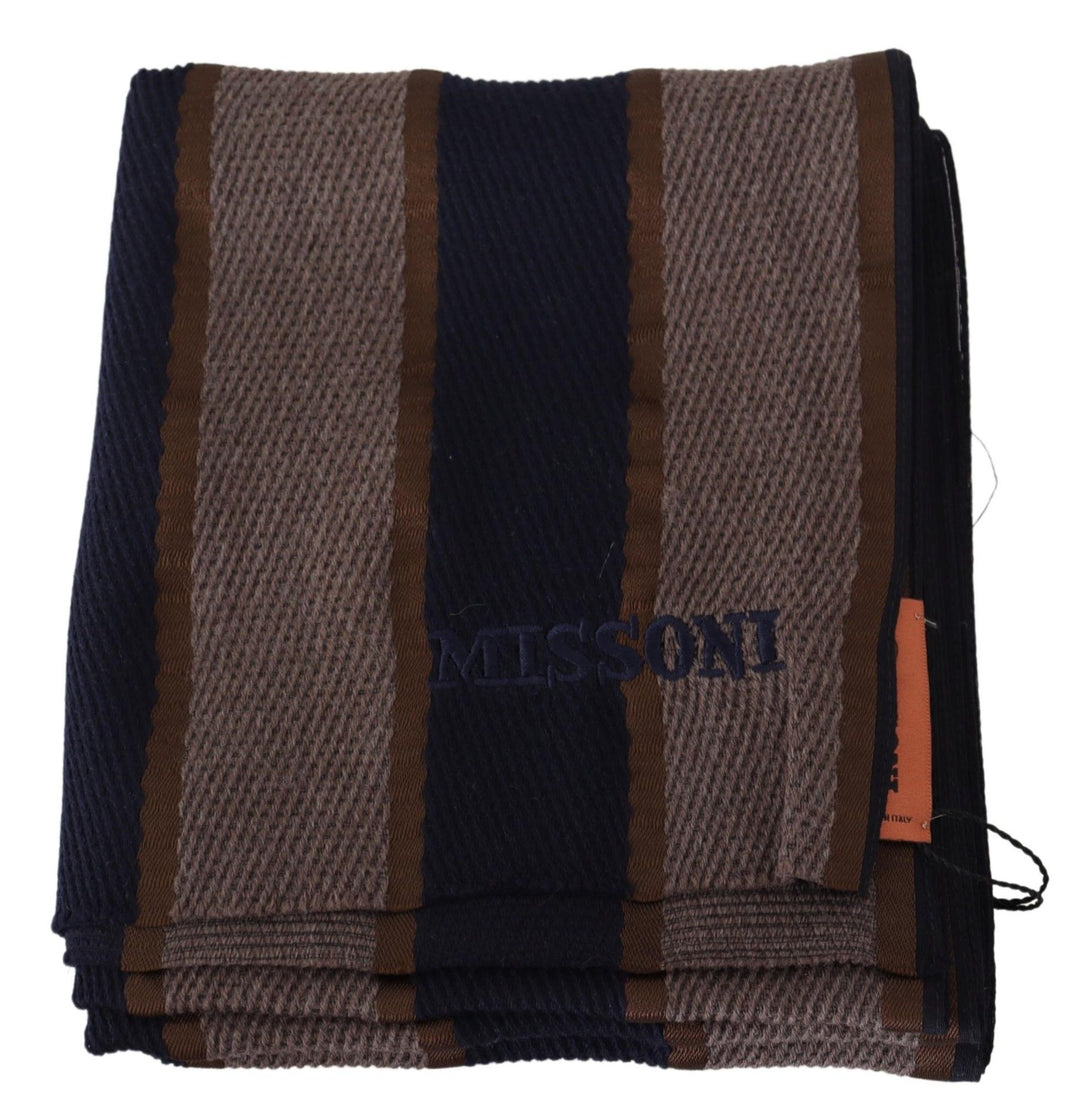 Missoni Elegant Striped Wool Scarf
