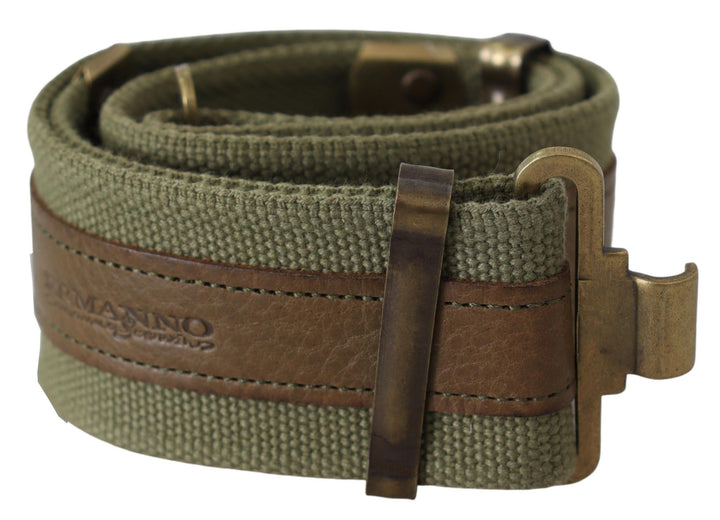 Ermanno Scervino Chic Army Green Rustic Belt