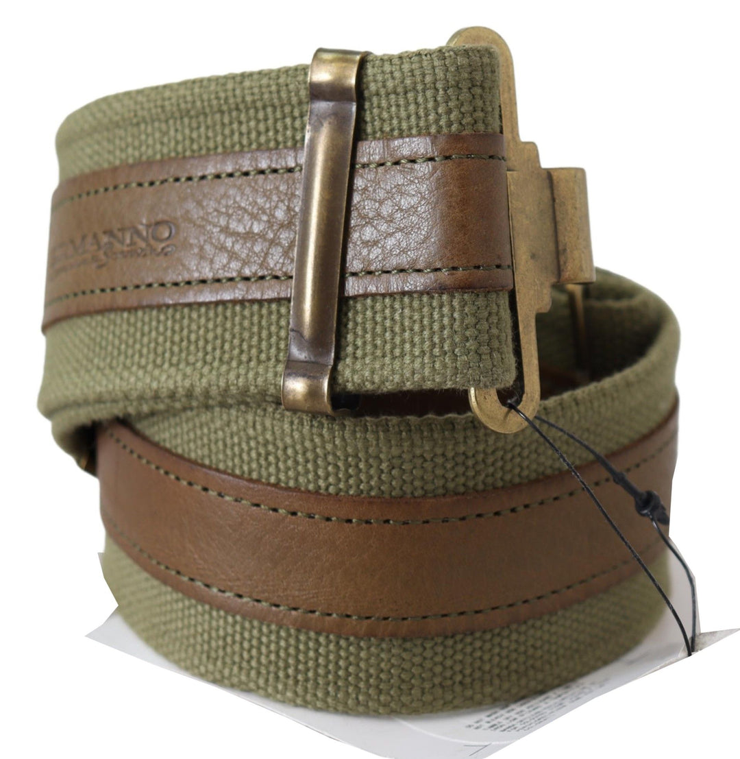 Ermanno Scervino Chic Army Green Rustic Belt