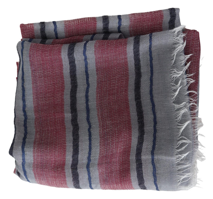 Missoni Elegant Multicolor Striped Wool Scarf