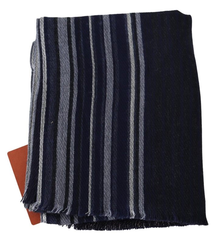 Missoni Chic Multicolor Wool Silk Striped Scarf