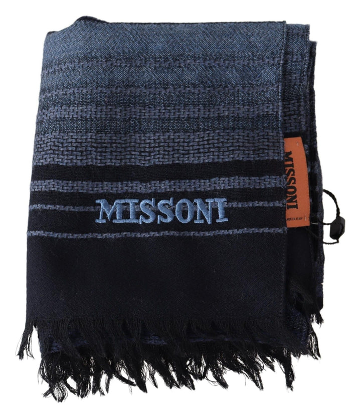 Missoni Elegant Multicolor Patterned Wool Scarf