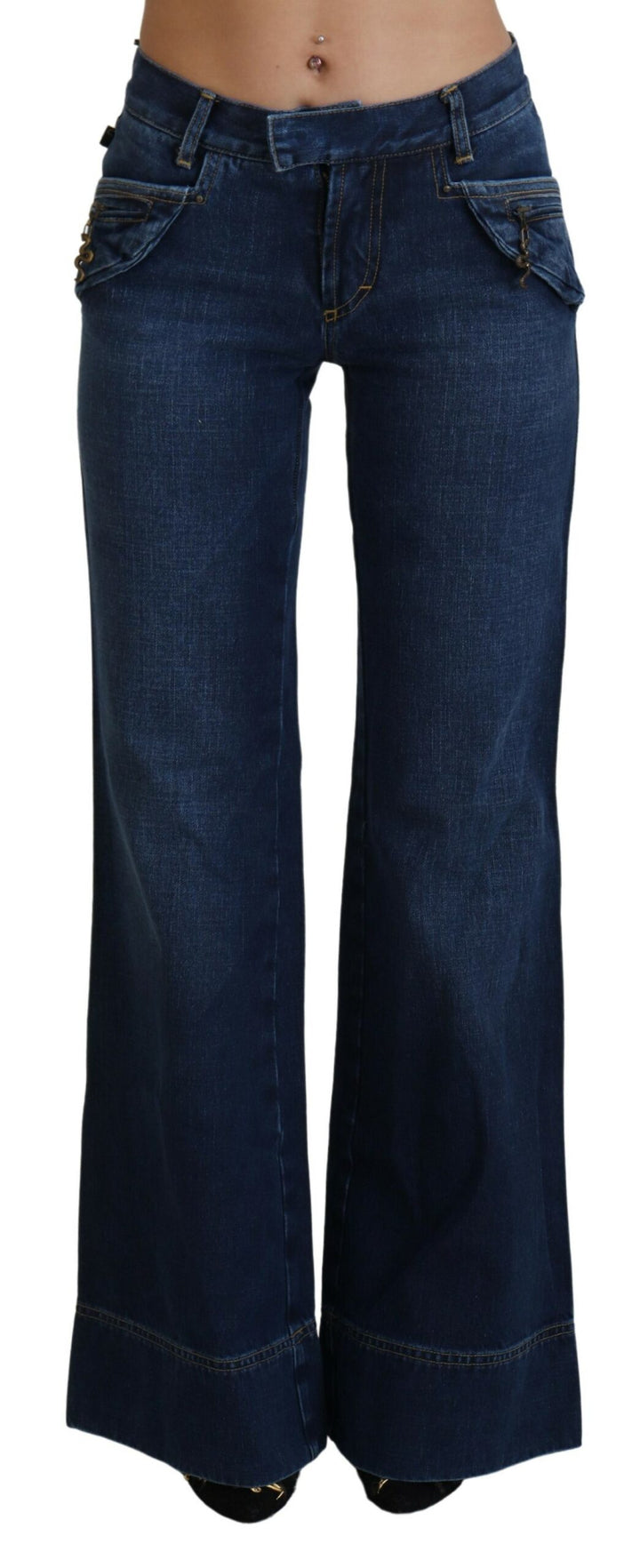 Just Cavalli Chic Flared Cotton Denim Jeans
