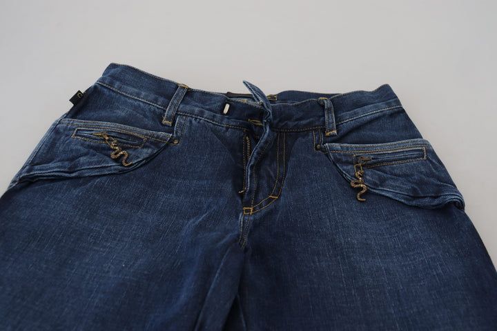 Just Cavalli Chic Flared Cotton Denim Jeans
