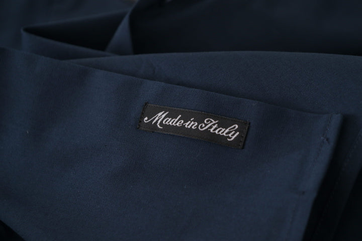 Roberto Cavalli Navy Elegance Cotton Dress Shirt