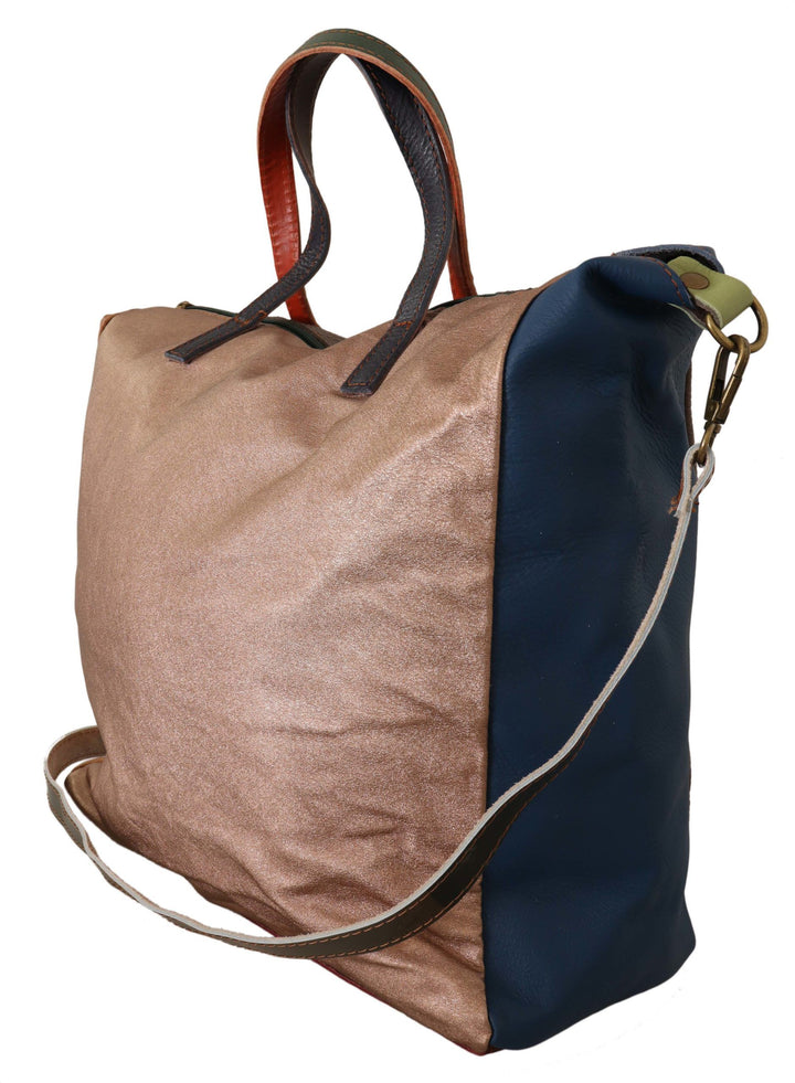 EBARRITO Multicolor Leather Shoulder Tote Bag