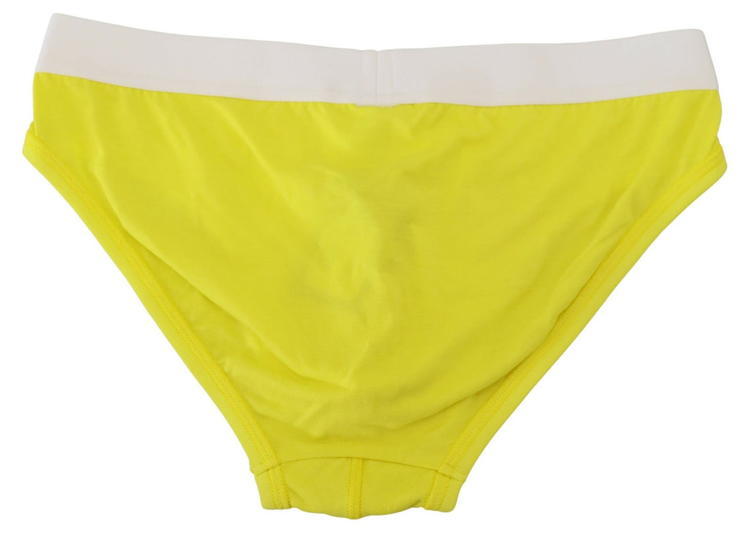 Dsquared² Chic Yellow Modal Stretch Men's Briefs