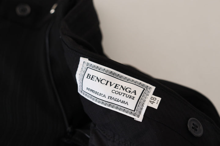 BENCIVENGA Elegant Black Italian Designer Pants