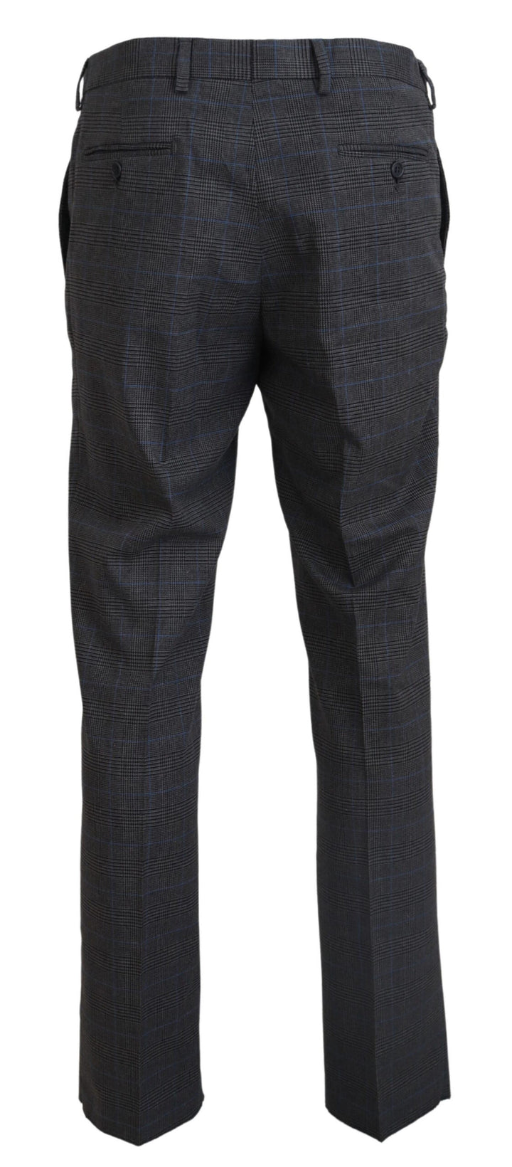 BENCIVENGA Elegant Checkered Wool Dress Pants for Men