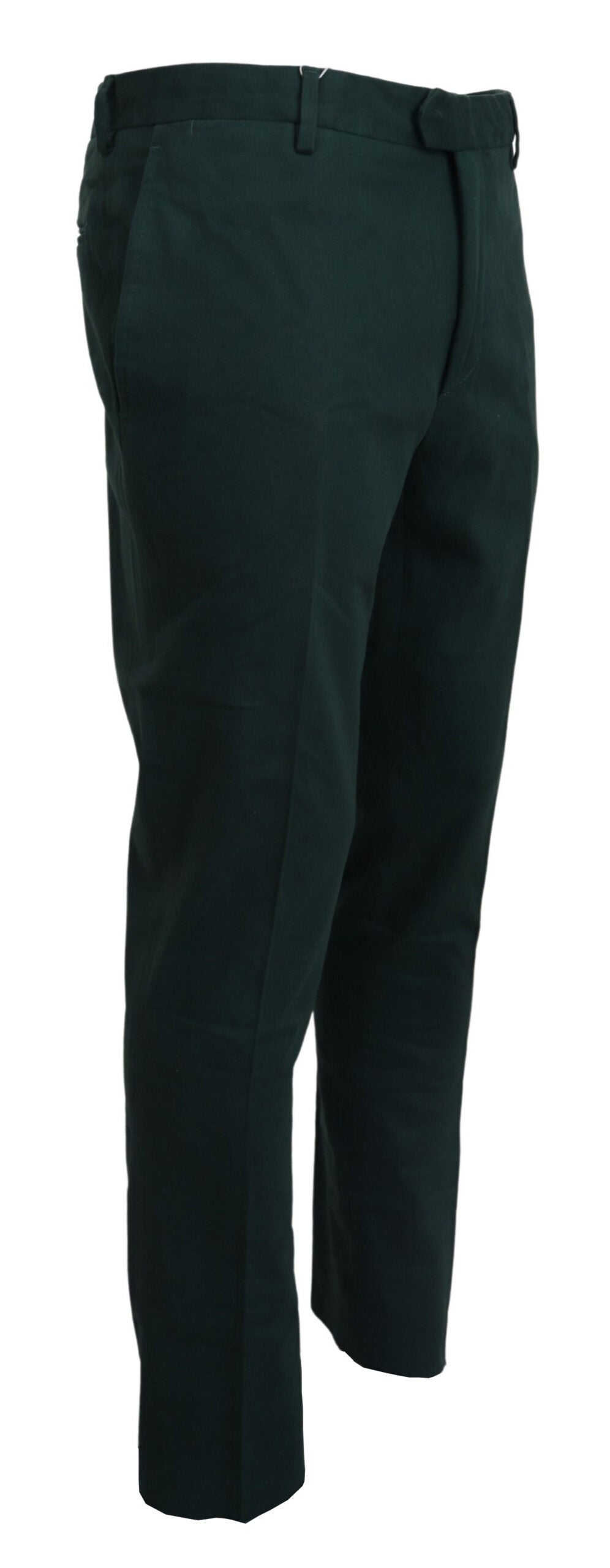 BENCIVENGA Elegant Dark Green Chino Trousers