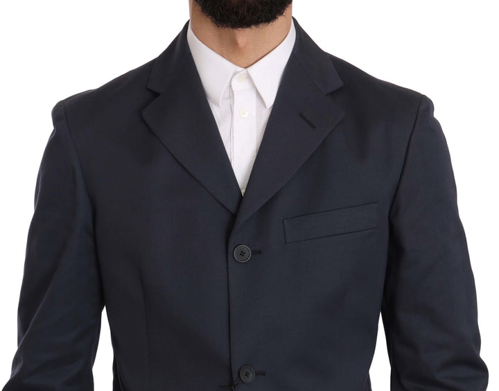 Romeo Gigli Elegant Blue Two-Piece Suit