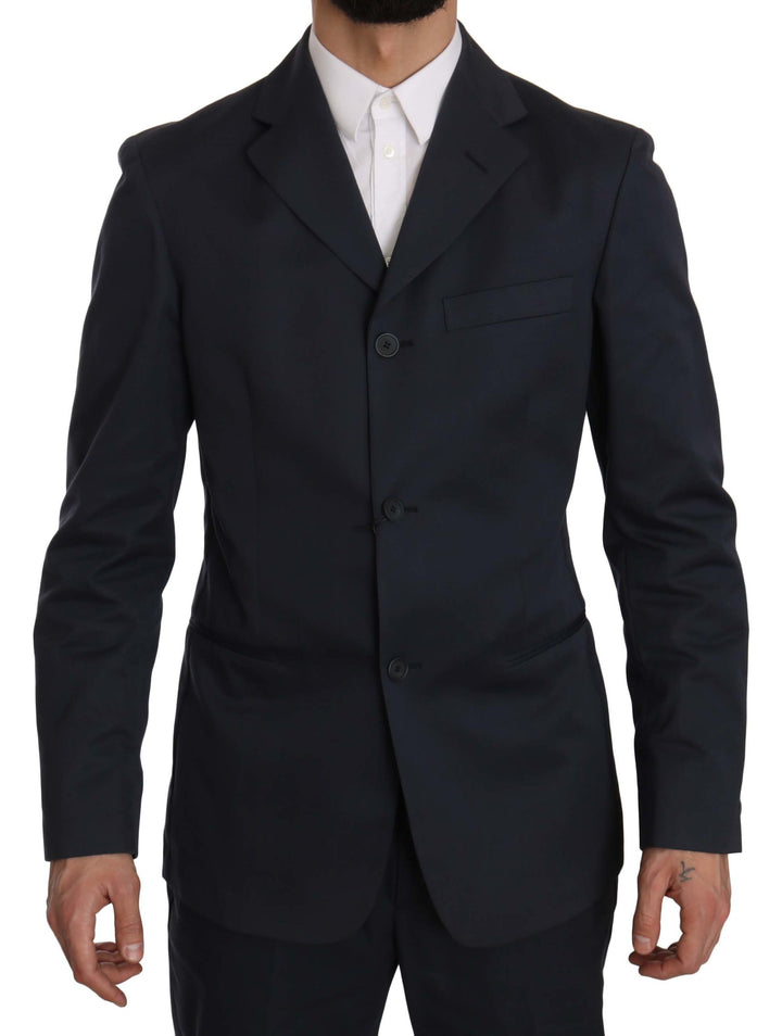 Romeo Gigli Elegant Blue Two-Piece Suit