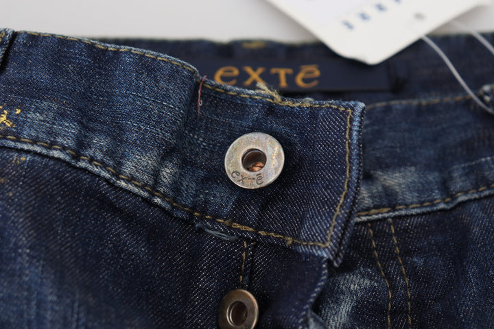 Exte Chic Regular Blue Denim for Sophisticated Style