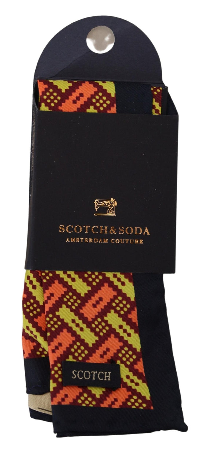 Scotch & Soda Elegant Multicolor Men's Silk Scarf