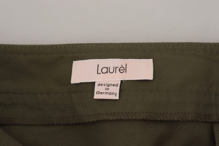 LAUREL Elegant Tapered Green Pants - Chic Everyday Wear