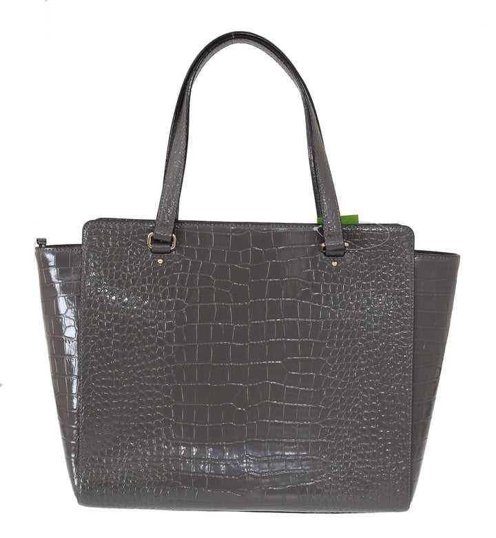 Kate Spade Chic Elissa Gray Leather Handbag