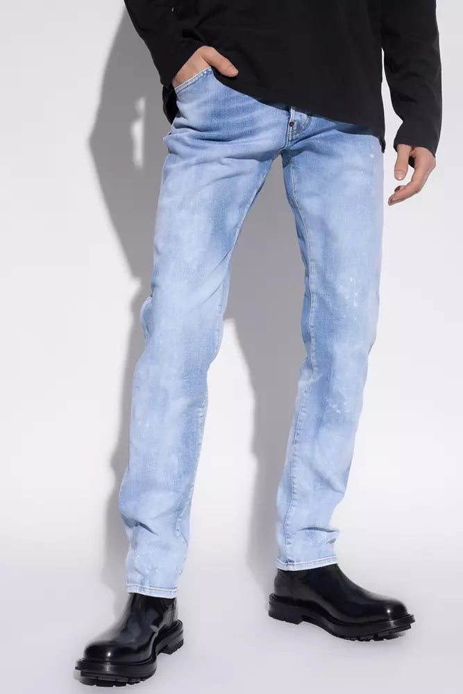 Dsquared² Cool Guy Light Blue Splatter Jeans