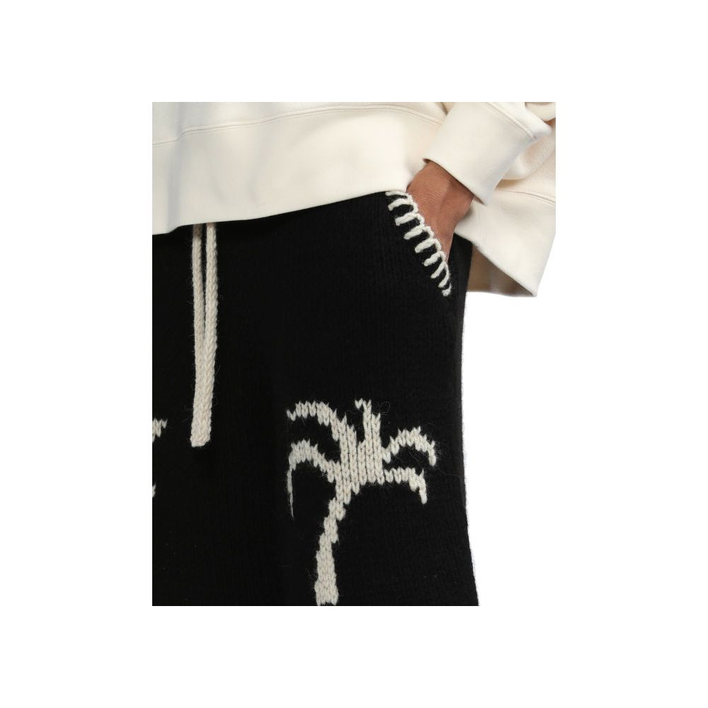Palm Angels Iconic Oversized Woolen Shorts