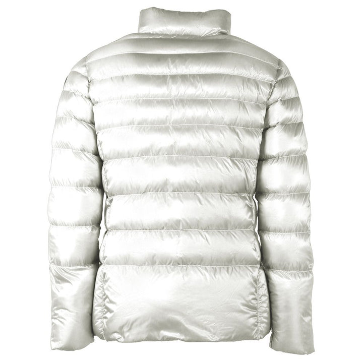 Centogrammi Reversible White Nylon Hooded Jacket