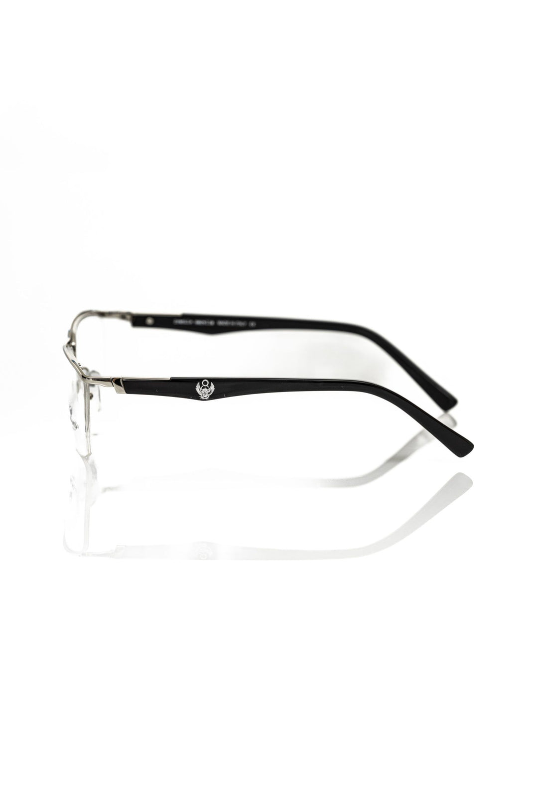 Frankie Morello Elegant Black Clubmaster Eyeglasses