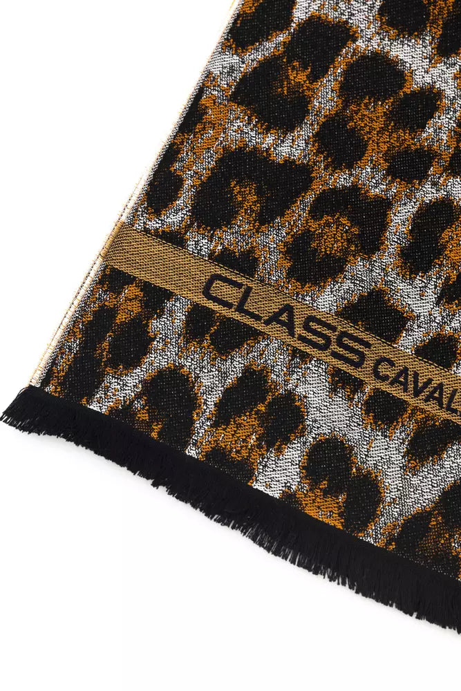 Cavalli Class Elegant Animalier Fantasy Logo Scarf