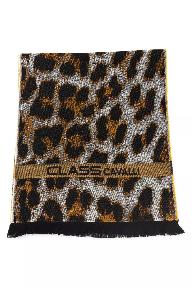 Cavalli Class Elegant Animalier Fantasy Logo Scarf