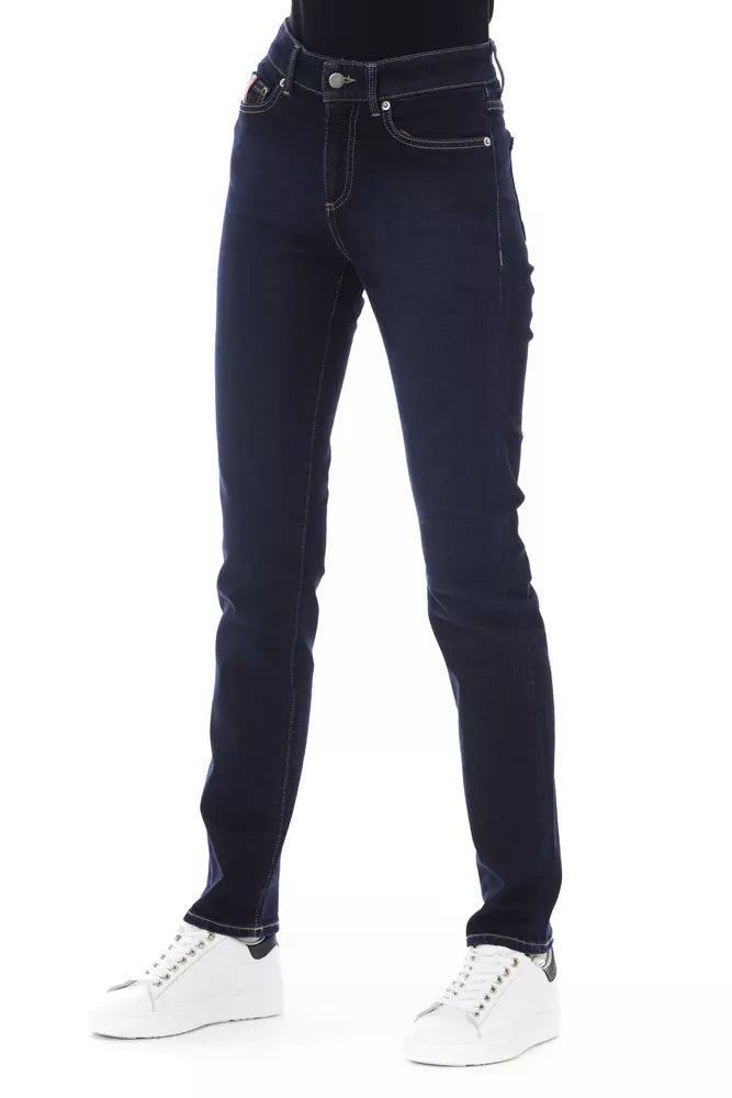 Baldinini Trend Chic Tricolor Pocket Designer Jeans