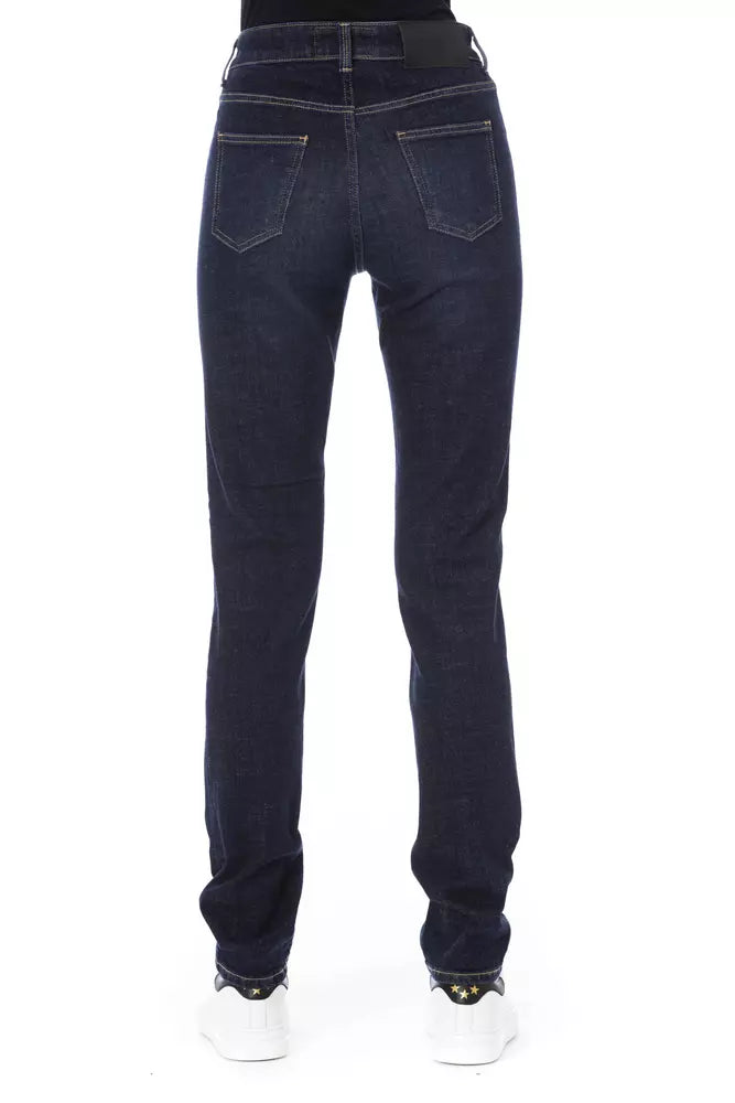 Baldinini Trend Chic Tricolor Pocket Designer Jeans