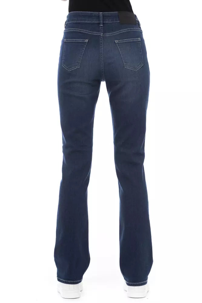 Baldinini Trend Tricolor Accent Designer Jeans