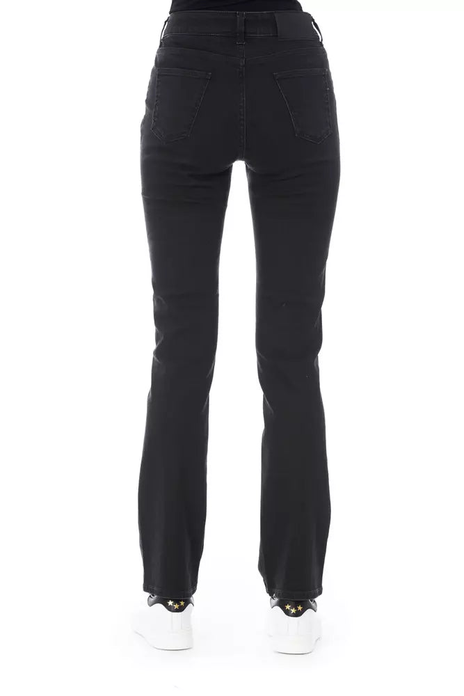 Baldinini Trend Elegant Black Cotton Stretch Jeans