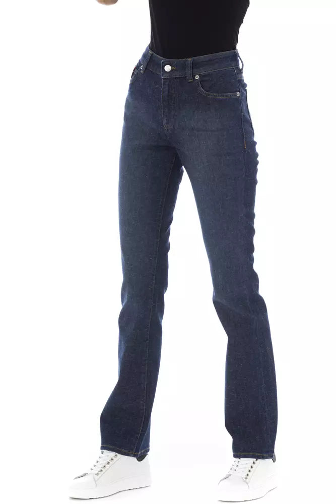 Baldinini Trend Tricolor Pocket Regular Jeans With Chic Detailing