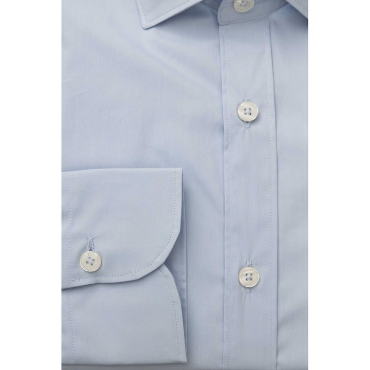 Bagutta Elegant Slim Fit Light Blue Shirt