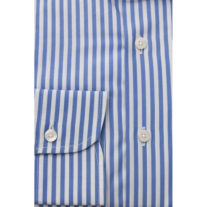 Bagutta Elegant Light Blue Cotton Shirt - Medium Fit